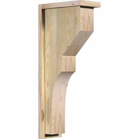 Ekena Millwork Monterey Rough Sawn Corbel w/Backplate, Douglas Fir, 6"W x 12"D x 28"H COR06X12X28MON01RDF